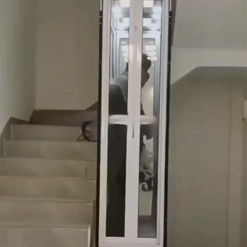 Elevador hidráulico compacto para hogares y negocios | Capacidad de 400 kg