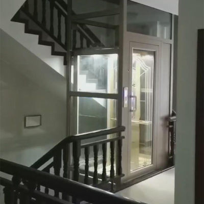 3 Pasajeros Elevadores residenciales compactos Diseño elegante Elevador doméstico pequeño