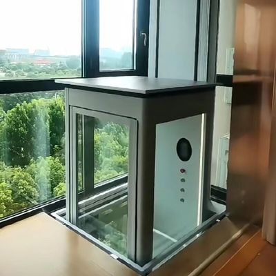 Suelos de mármol ascensores hidráulicos para el hogar paneles LED ascensores para el hogar compactos