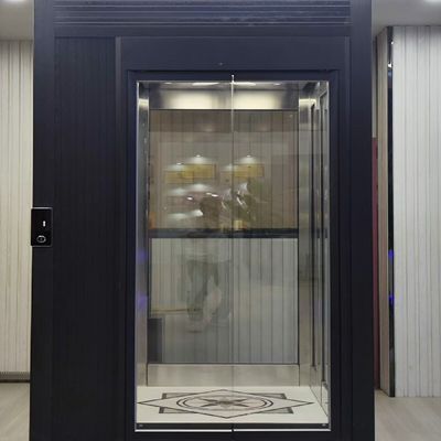 Elevador de pasajeros hidráulico de interior clásico Tipo de puerta automática de cilindro hidráulico