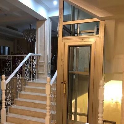 Botón de parada de emergencia ascensor hidráulico Mrl 4.7 kW motor de acero inoxidable marcos de la cabina para residencial