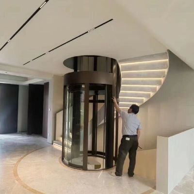 Elevador especial sin engranajes 14.5M Alturas de viaje Elevadores domésticos