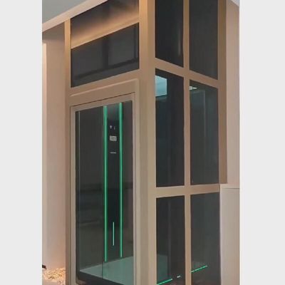 Elevador de tracción residencial de puertas giratorias / elevador de control VVVF para el hogar
