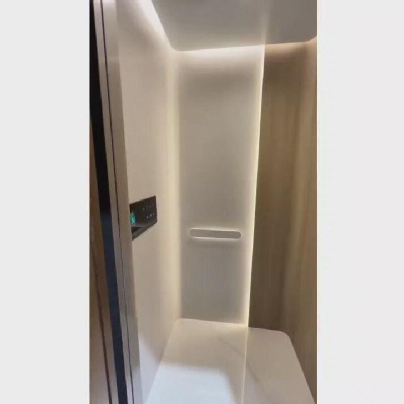 Ascensor para el hogar con accionamiento por tornillo de 220 V AC con puerta corredera automática y capacidad de 400 kg