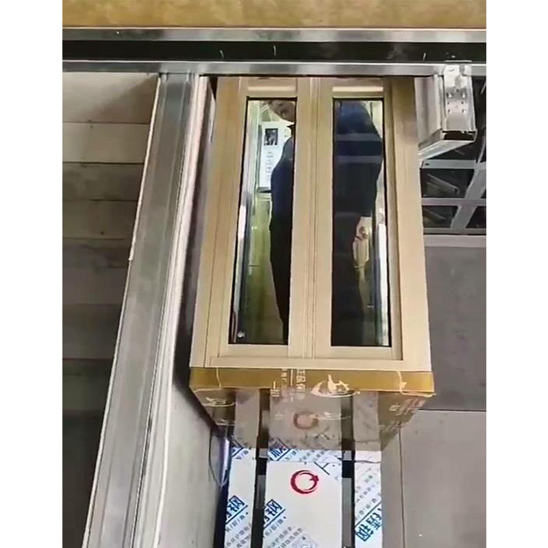 450 libras-1000 libras Compacto ascensores para el hogar sin engranajes Tracción pequeños ascensores