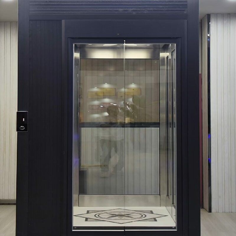 Elevador de pasajeros hidráulico de interior clásico Tipo de puerta automática de cilindro hidráulico