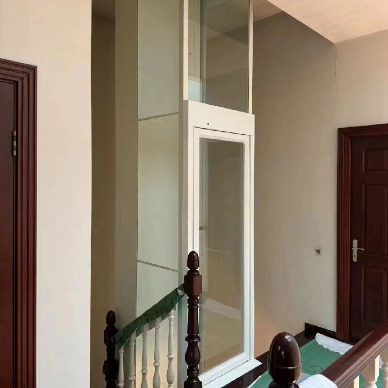 Elevador hidráulico sin hoyos de fase AC con puertas automáticas y motor de 4.7 KW para 5Stop