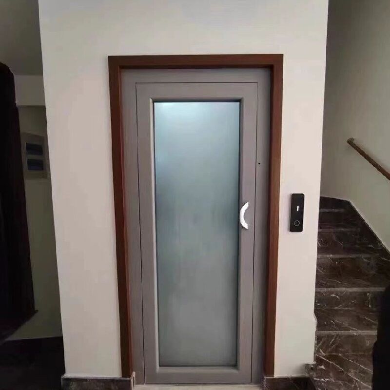 Elevadores residenciales de fase única AC Mrl automáticos con profundidad de pozo de 0 m y puerta del piso de la cubierta