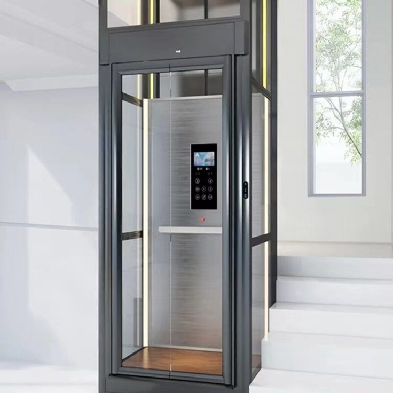 14.5m de altura máxima ascensor hidráulico con 5 paradas y puertas automáticas