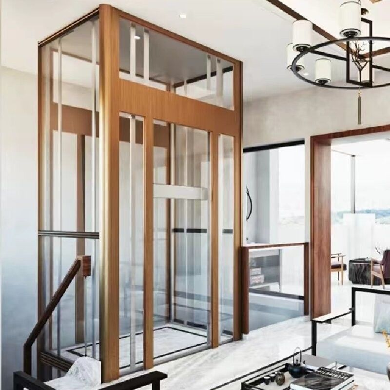 Ascensor para el hogar hidráulico AC de fase única ¥ 14,5 m, 5 paradas, sin pozo