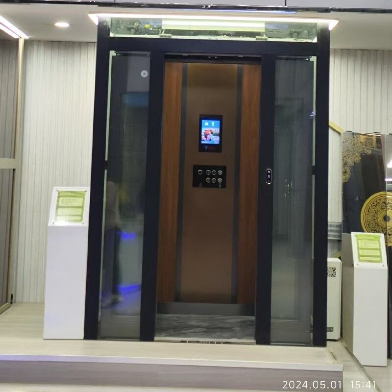 Elevador de tracción sin engranajes elevador de tracción elegante de 500-1000 kg de capacidad puerta corredera automática