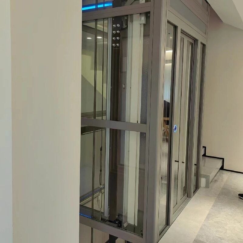 Elevador para el hogar de tracción con altura de viaje de 30 metros impulsado por un sistema de tracción sin engranajes Certificado ISO9001