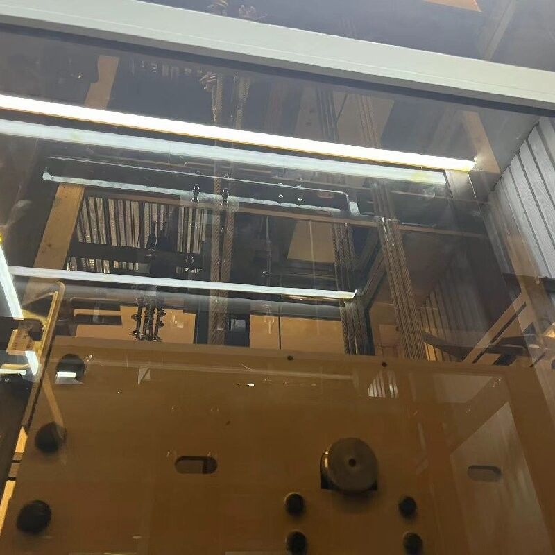 Elevador de tracción sin engranajes con puertas corredizas automáticas hasta 1000 kg