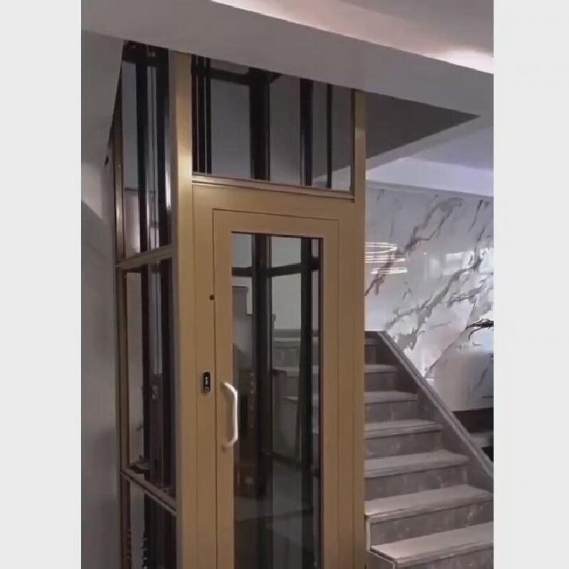 Casa Villa Elevador Tracción Elevador delgado y elegante 0,4-1,0 m/s