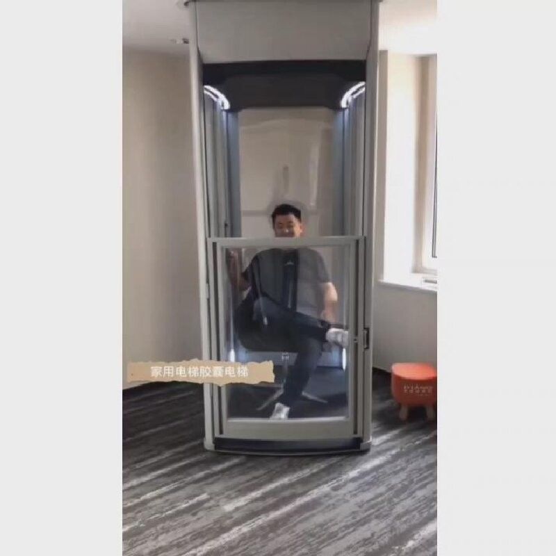 1000 kg de carga elevación de cápsulas para el tamaño de la casa elevador de cápsulas 2 paradas