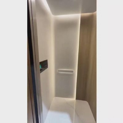 Ascensor para el hogar con accionamiento por tornillo de 220 V AC con puerta corredera automática y capacidad de 400 kg