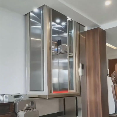 Elegante Ascensor Doméstico de Cristal | Ascensor Hidráulico Silencioso para Casas Modernas