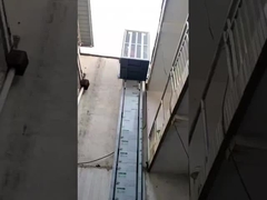 Parada de emergencia al aire libre ascensor para el hogar cabina desnuda elevador hidráulico